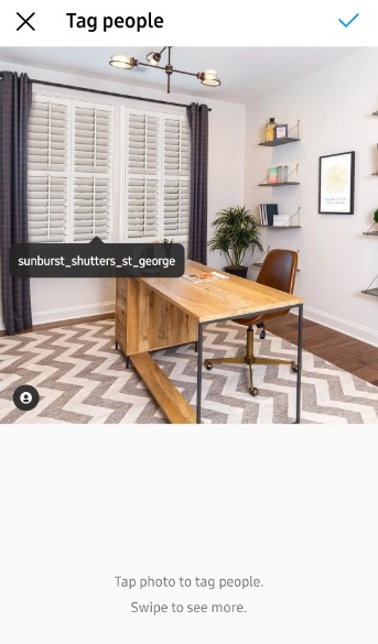Shutters in a home office