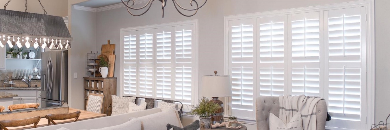 Plantation shutters in Mesquite kitchen