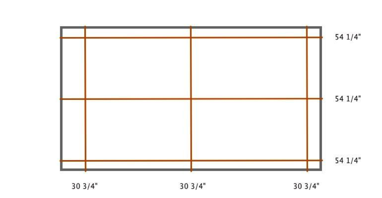 St. George plantation shutter measurement diagram