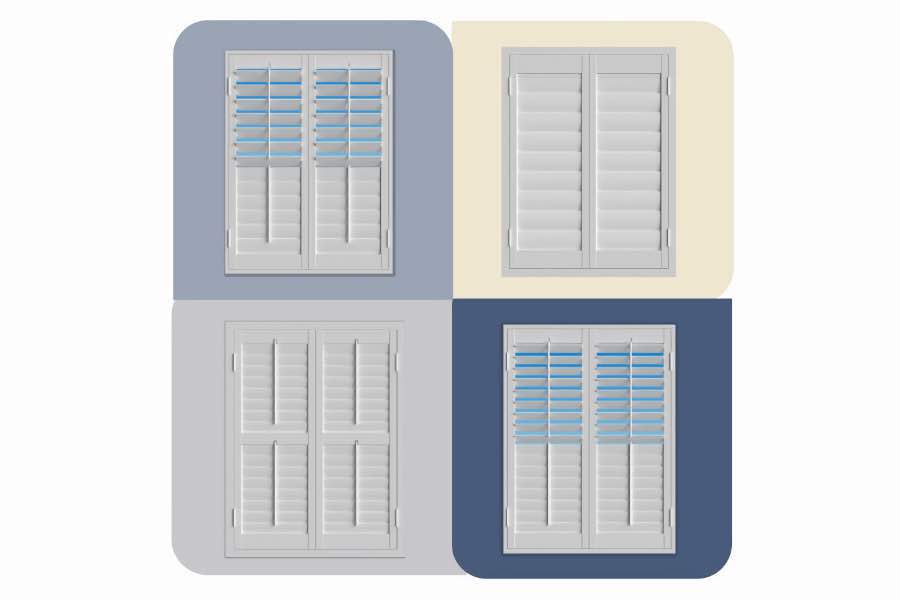 Use the Shutter Designer to see how Polywood shutters look with your St. George home's wall colors. Four images of Polywood shutters from the Shutter Designer